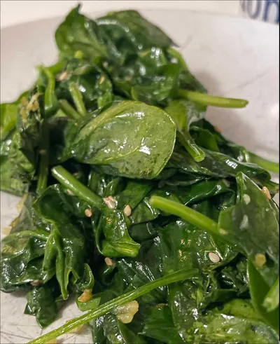 Lemony Sauteed Spinach