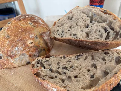 Olive and Thyme Sourdough