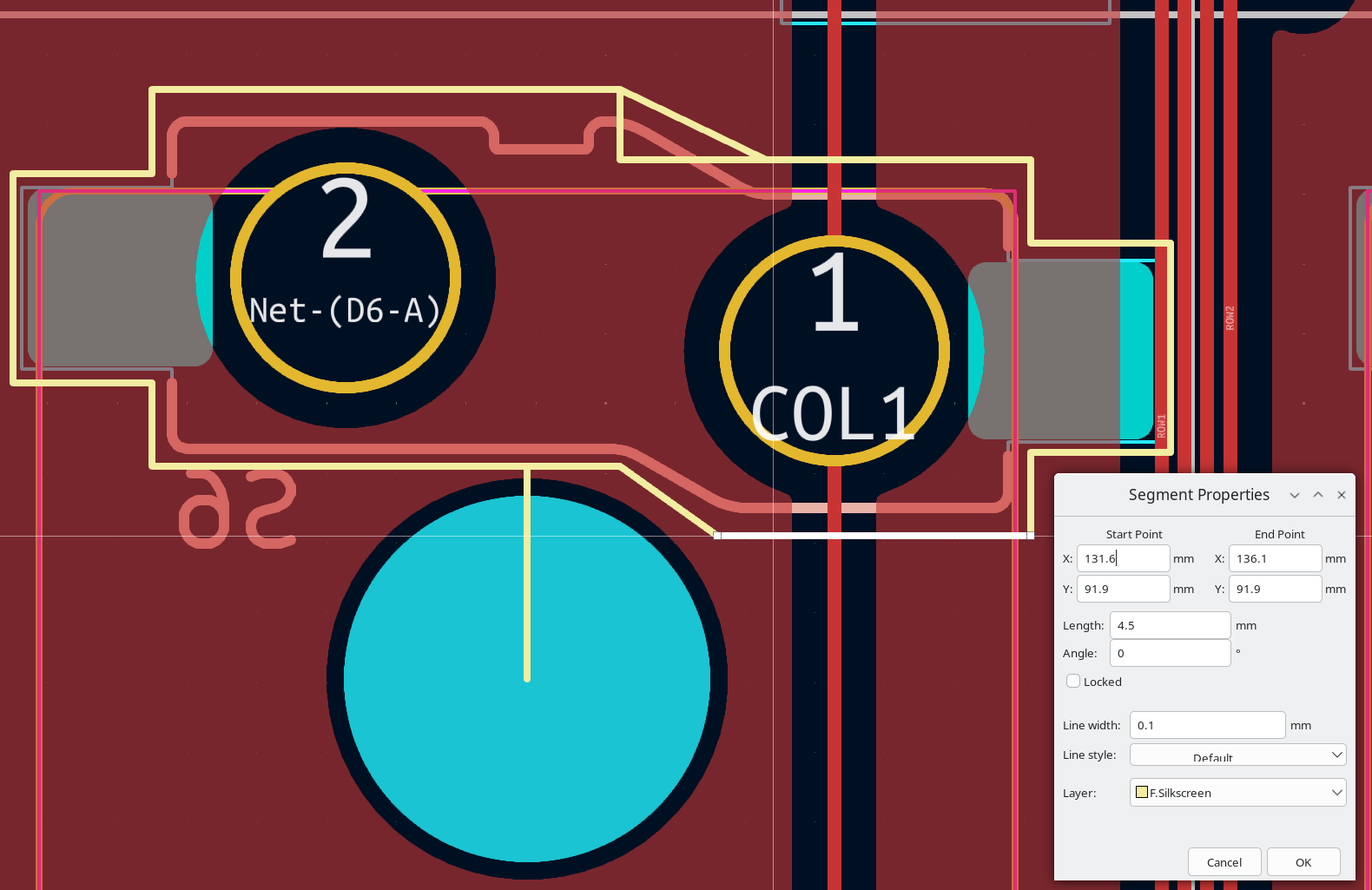 KiCAD trace